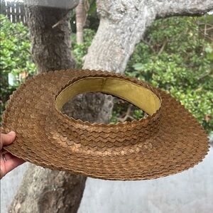Brown Woven Women's Hat